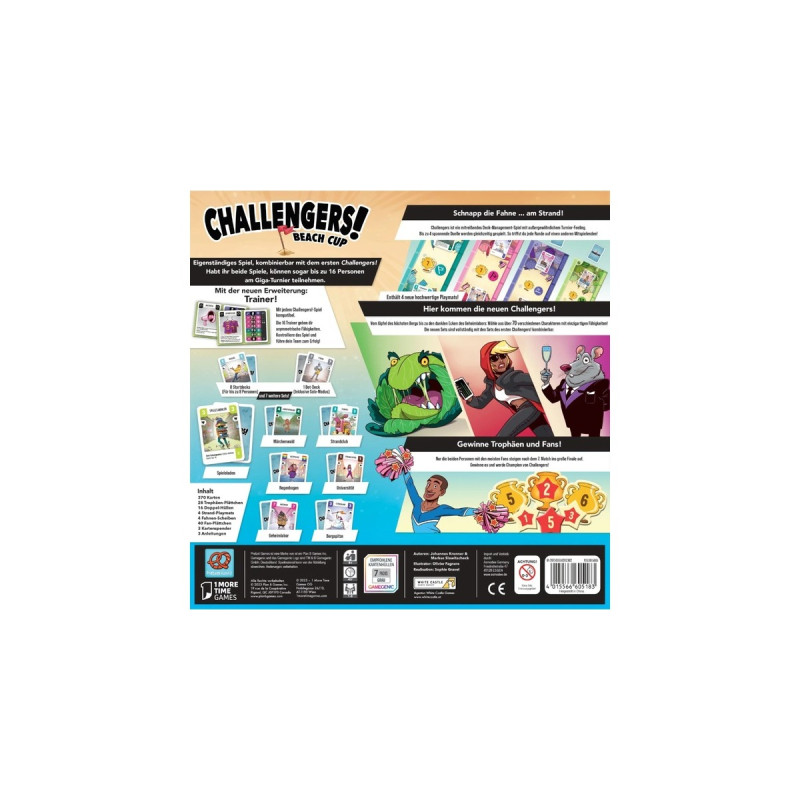 Asmodee Challengers! Beach Cup, Kartenspiel