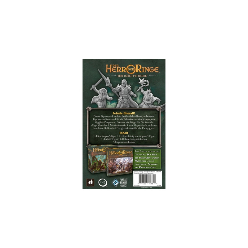 Asmodee Der Herr der Ringe: Reise durch Mittelerde - Geißeln der wüsten Lande, Brettspiel(Figurenpack)