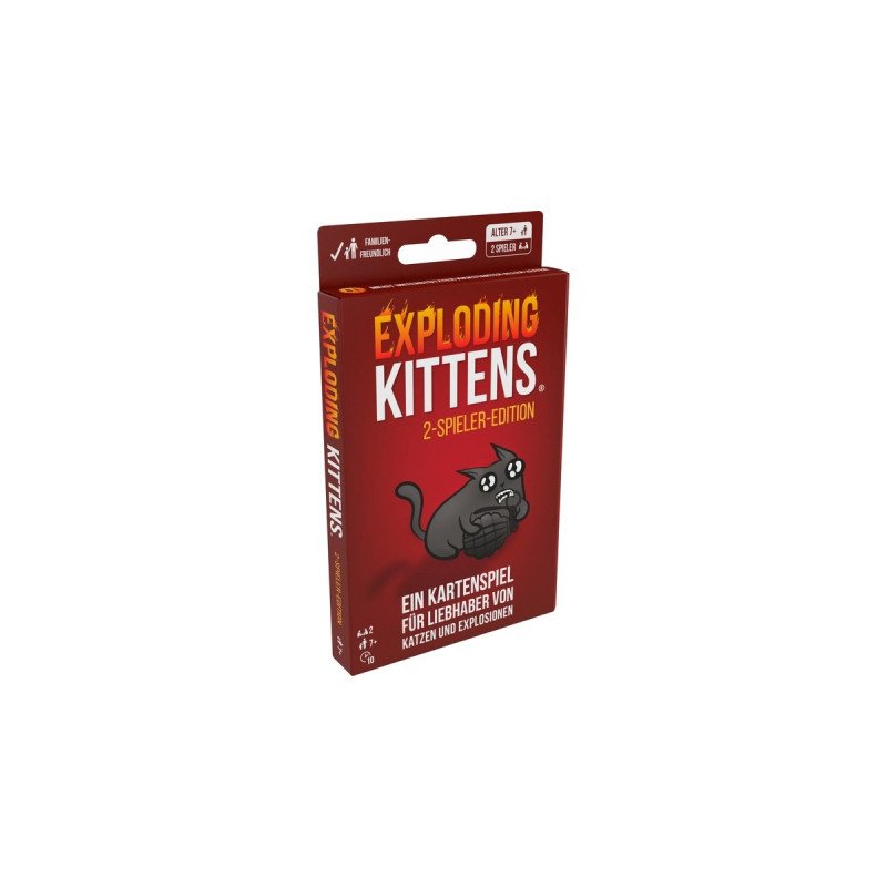 Asmodee Exploding Kittens - 2-Spieler-Edition, Kartenspiel