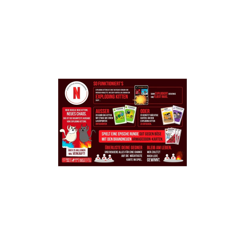 Asmodee Exploding Kittens - Good vs. Evil, Kartenspiel