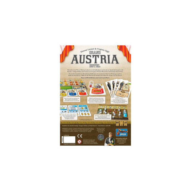Asmodee Grand Austria Hotel, Brettspiel