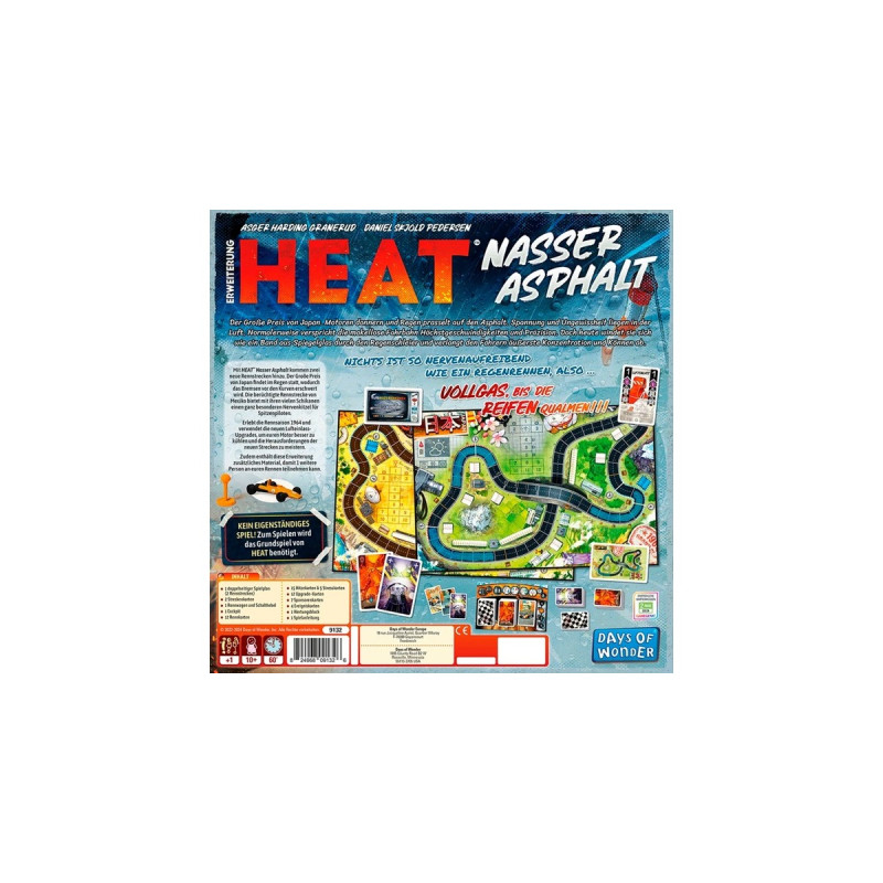 Asmodee Heat - Nasser Asphalt, Brettspiel(Erweiterung)