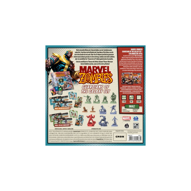 Asmodee Marvel Zombies - Guardians of the Galaxy Set, Kartenspiel(Erweiterung)