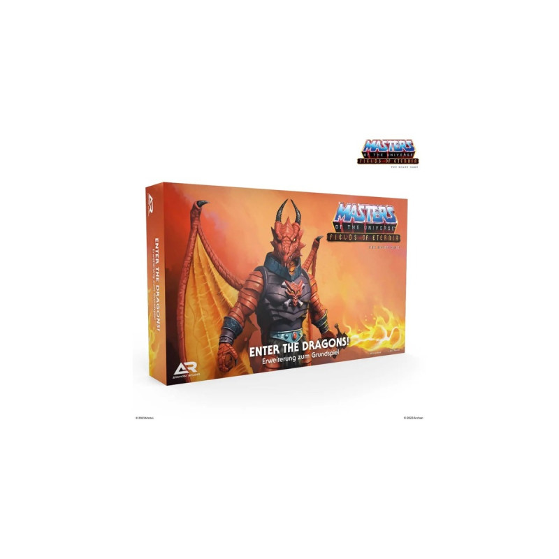 Asmodee Masters of the Universe Fields of Eternia - Enter the Dragons!, Brettspiel(Erweiterung)