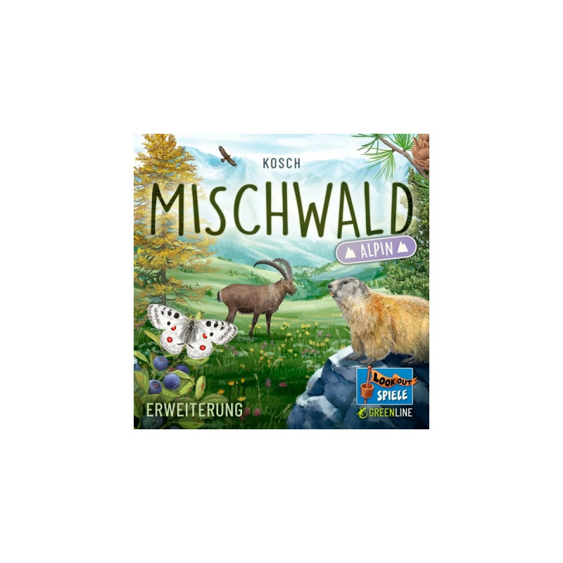 Asmodee Mischwald - Alpin, Kartenspiel(Erweiterung)