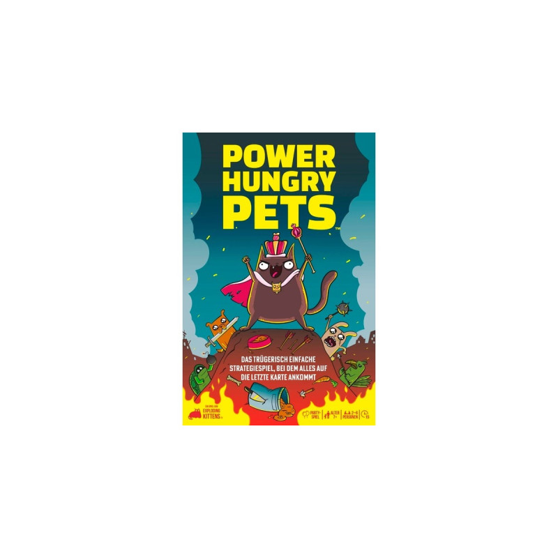 Asmodee Power Hungry Pets, Kartenspiel