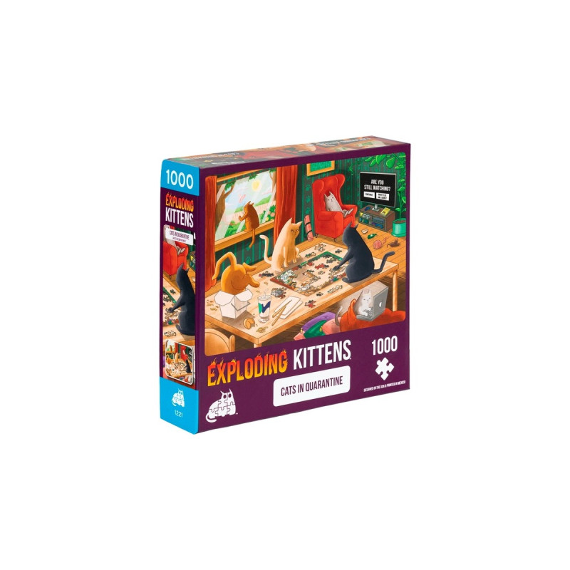 Asmodee Puzzle Exploding Kittens - Cats in Quarantine(1000 Teile)