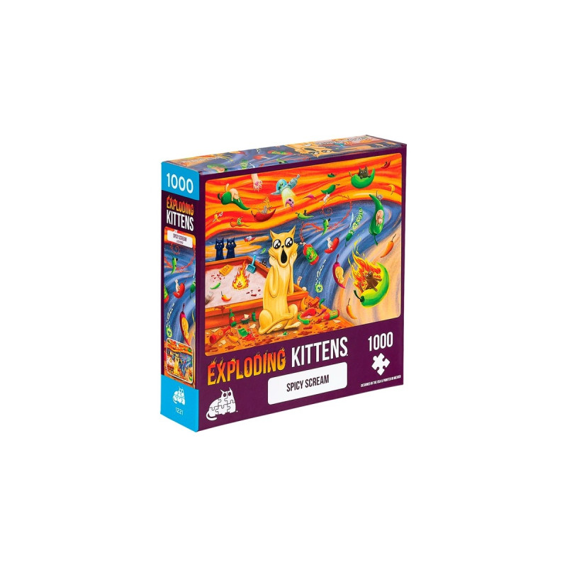 Asmodee Puzzle Exploding Kittens - Spicy Scream(1000 Teile)