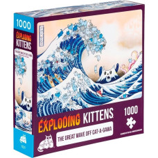 Asmodee Puzzle Exploding Kittens- The Great Wave of Cat-a-gawa(1000 Teile)