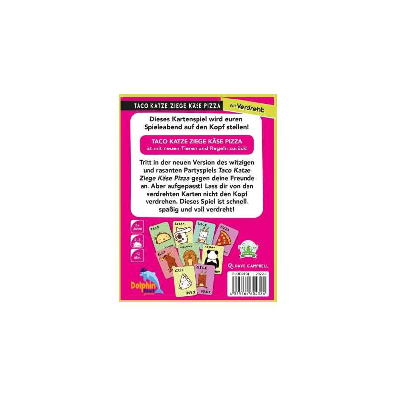 Asmodee Taco Katze Ziege Käse Pizza: Voll verdreht, Kartenspiel