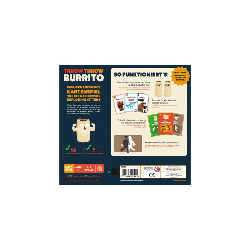Asmodee Throw Throw Burrito, Kartenspiel
