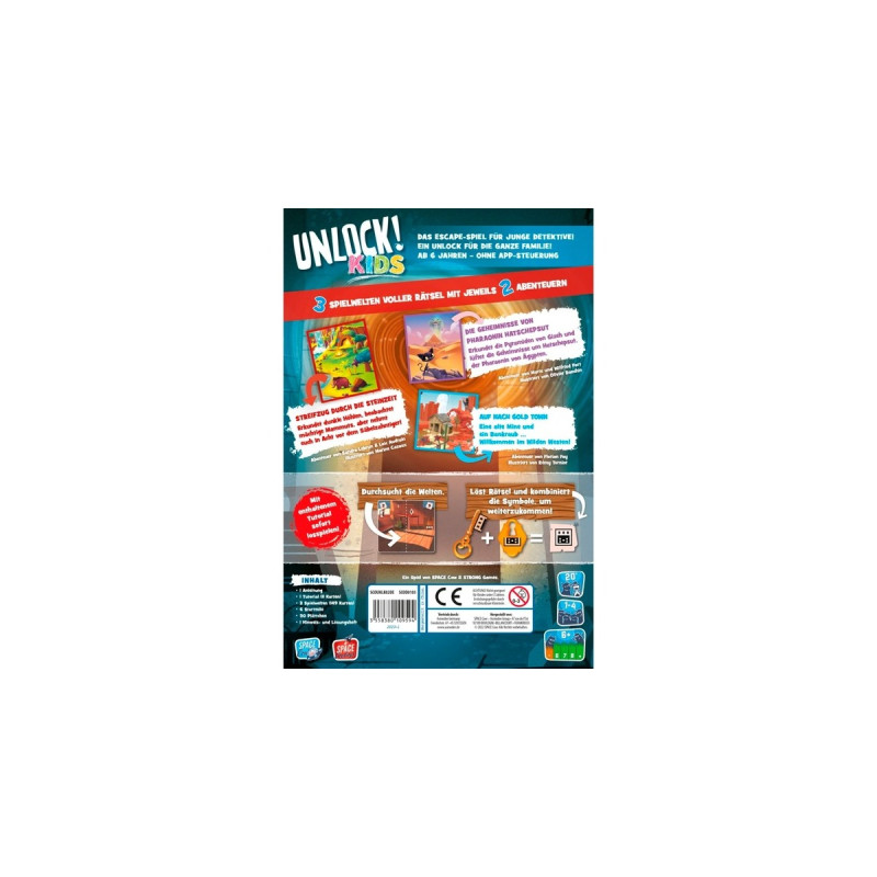 Asmodee Unlock! Kids - Geschichten aus der Vergangenheit, Kartenspiel