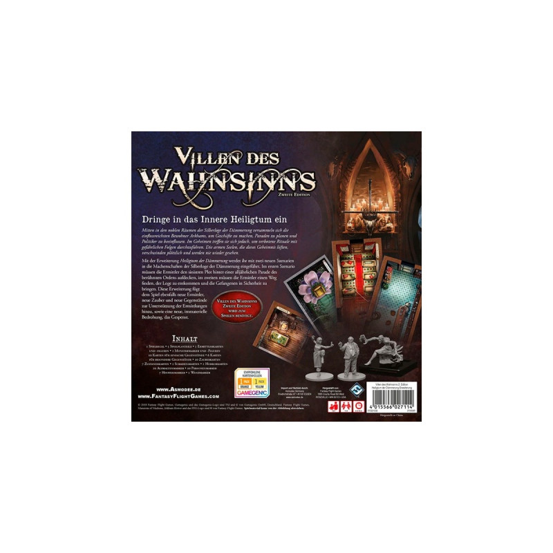 Asmodee Villen des Wahnsinns - Heiligtum der Dämmerung, Brettspiel(Erweiterung, 2. Edition)
