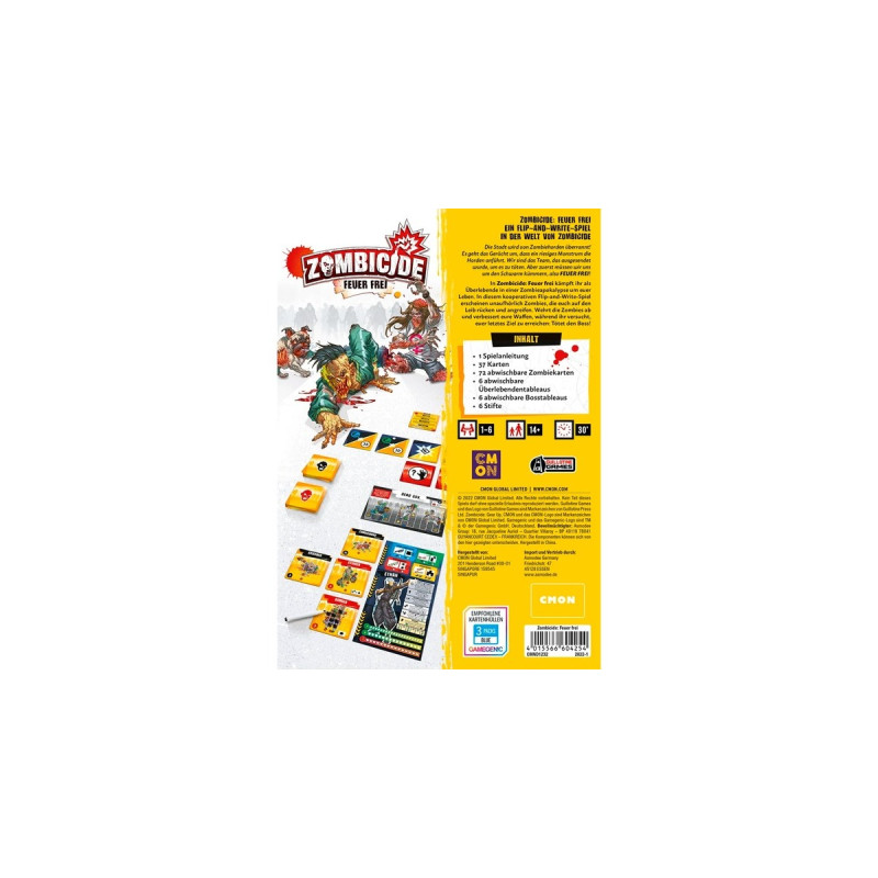 Asmodee Zombicide: Feuer Frei, Brettspiel