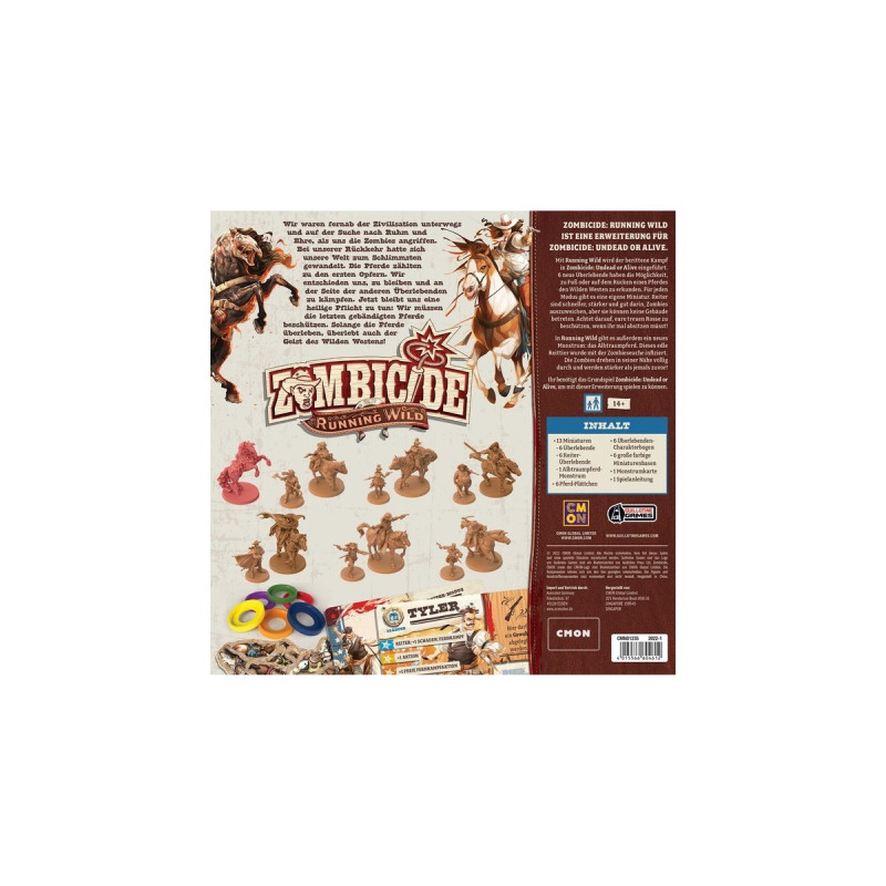 Asmodee Zombicide: Undead or Alive - Running Wild, Brettspiel(Erweiterung)