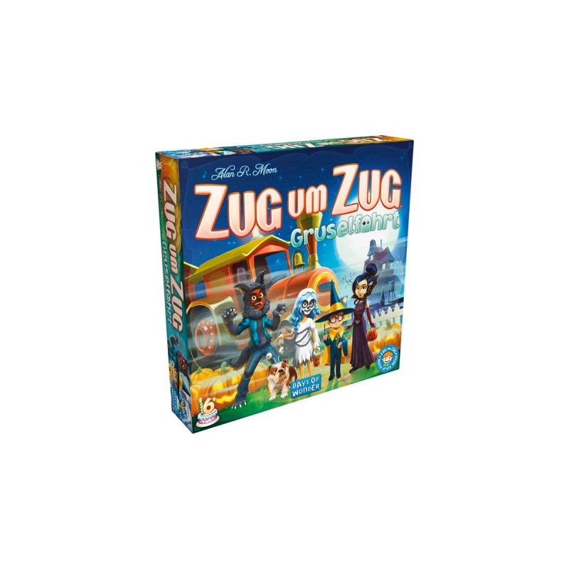 Asmodee Zug um Zug: Gruselfahrt, Brettspiel