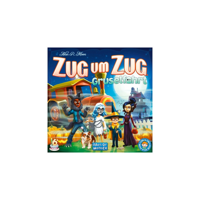 Asmodee Zug um Zug: Gruselfahrt, Brettspiel