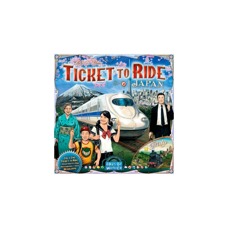 Asmodee Zug um Zug: Japan & Italien, Brettspiel(Map Collection 7)