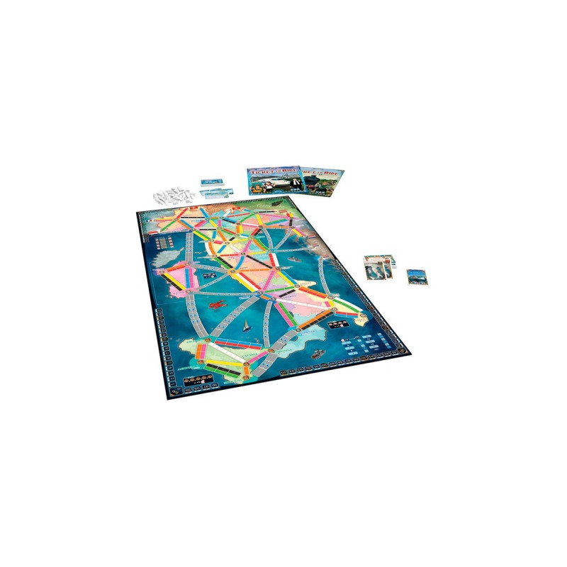 Asmodee Zug um Zug: Japan & Italien, Brettspiel(Map Collection 7)