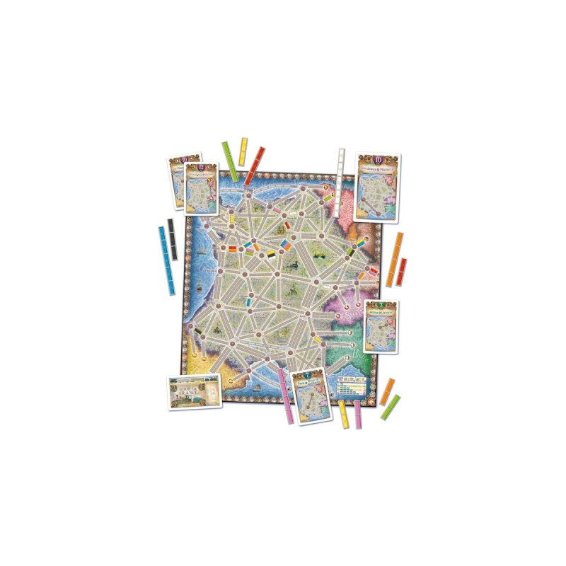 Asmodee Zug um Zug - Frankreich, Brettspiel