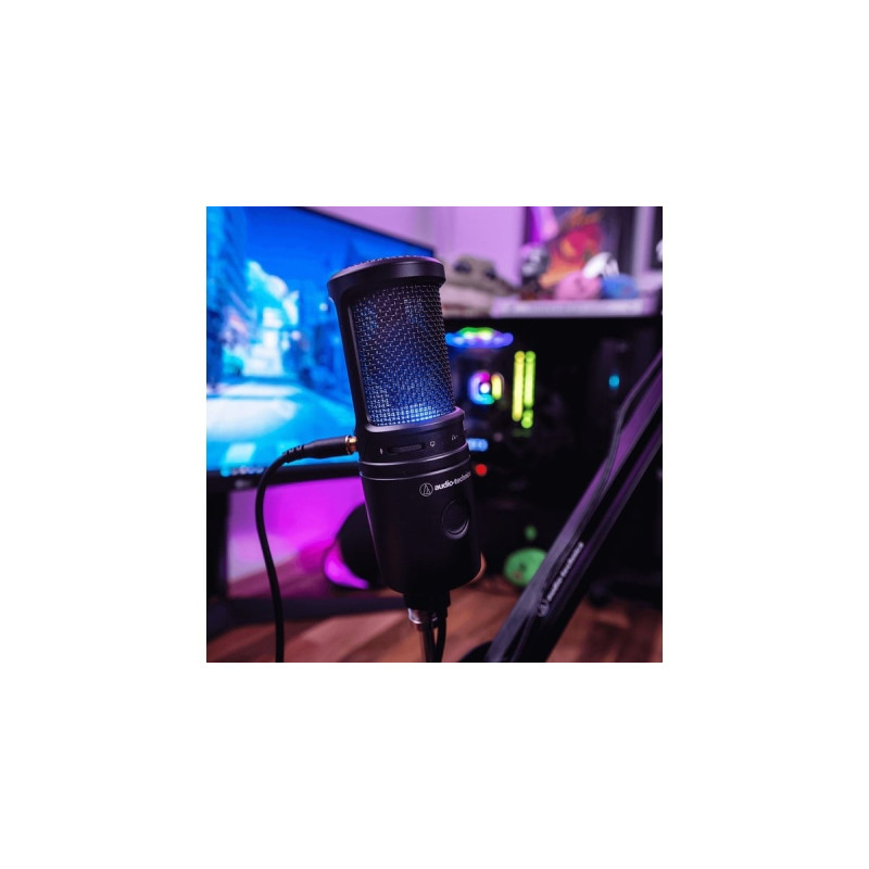 Audio-Technica AT2020USBX, Mikrofon(schwarz, USB-C, 3.5 mm Klinke, Outlet)