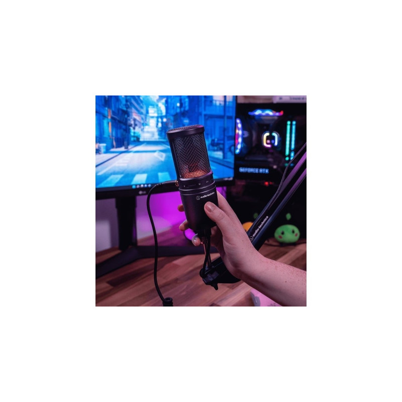 Audio-Technica AT2020USBX, Mikrofon(schwarz, USB-C, 3.5 mm Klinke, Outlet)