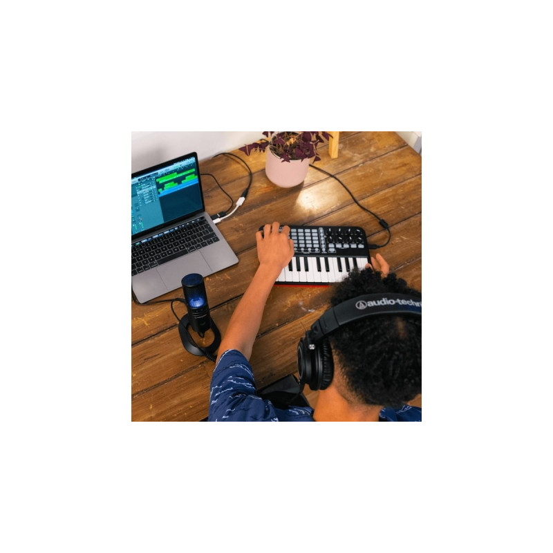 Audio-Technica AT2020USBX, Mikrofon(schwarz, USB-C, 3.5 mm Klinke, Outlet)