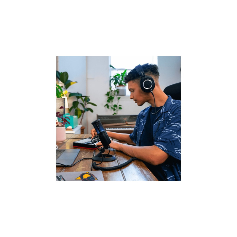 Audio-Technica AT2020USBX, Mikrofon(schwarz, USB-C, 3.5 mm Klinke)