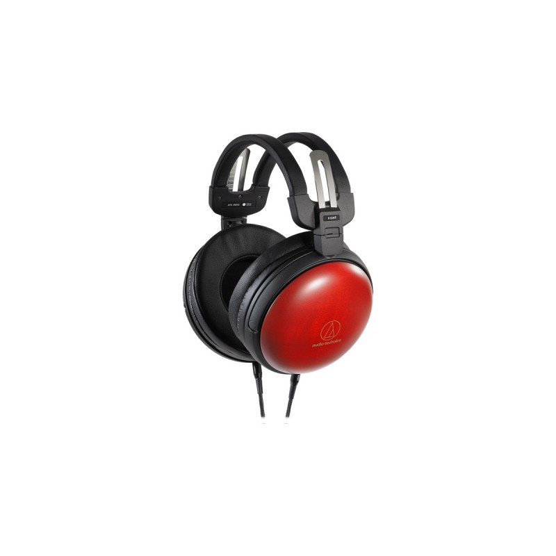 Audio-Technica ATH-AWAS/F, Kopfhörer(schwarz/rot, Klinke)
