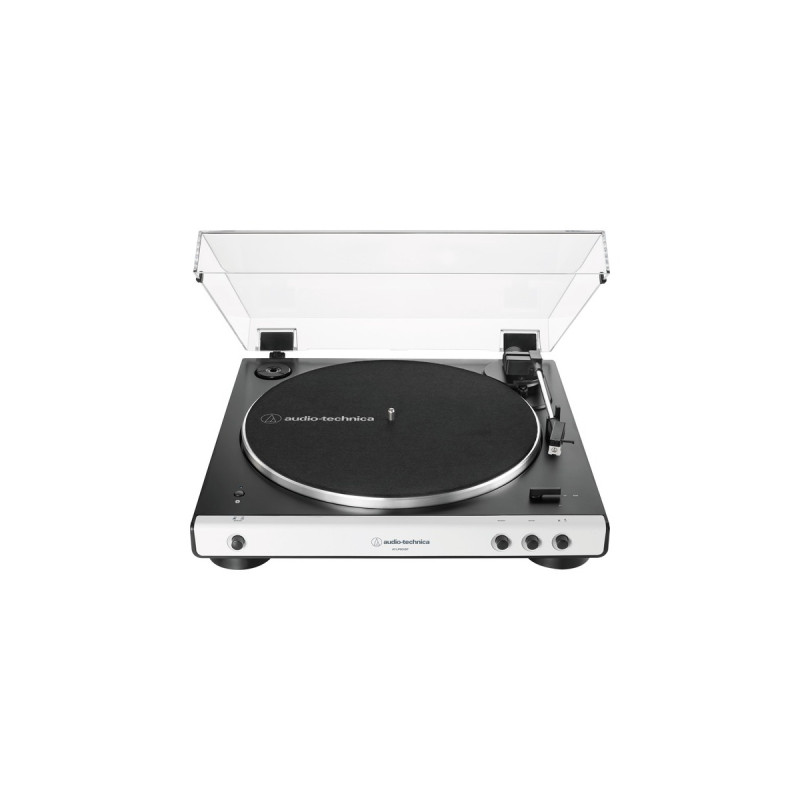 Audio-Technica AT-LP60XBTWH, Plattenspieler(weiß, Bluetooth)