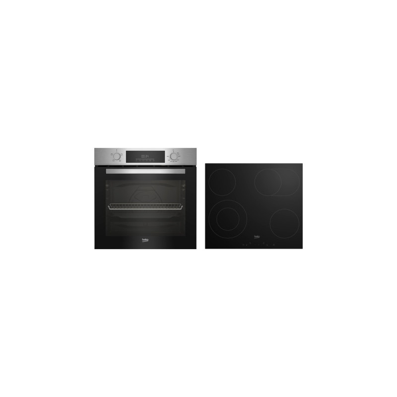 BEKO BBSC1132T0X, Backofen-Set(edelstahl, 60 cm)