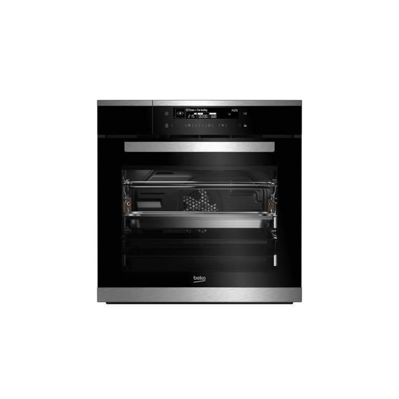BEKO BIDM15500XDS, Backofen(schwarz/silber, 60 cm)