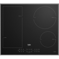BEKO HII 64200 FMTX, Autarkes Kochfeld(schwarz/edelstahl)