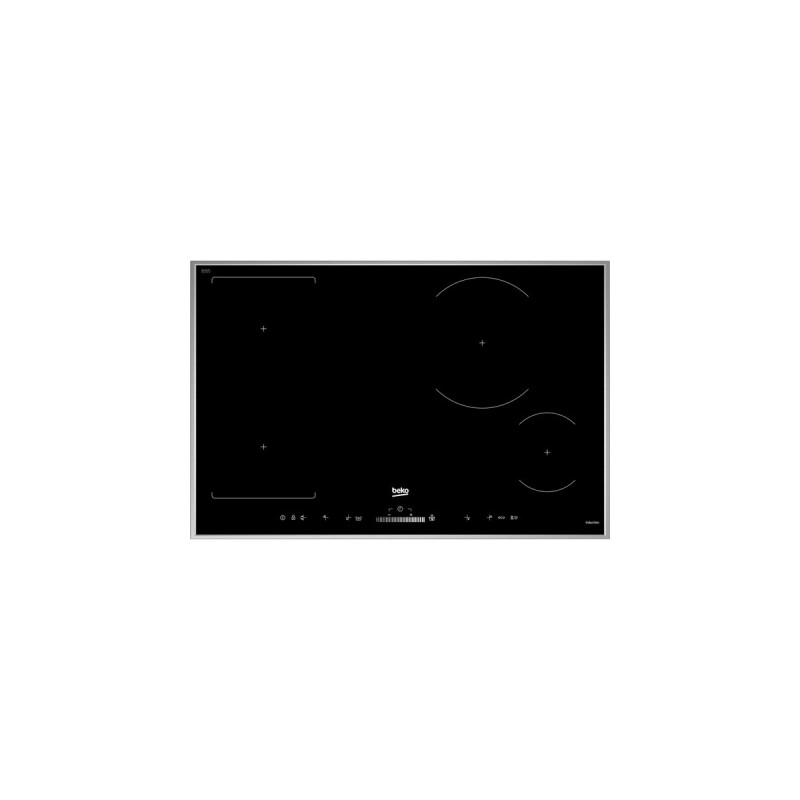 BEKO HII 84500 FHTX, Autarkes Kochfeld(schwarz/silber, 80 cm)