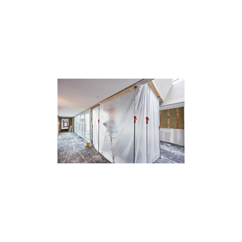 BESSEY Decken-und Montagestütze STE250(silber/rot, 1.450mm - 2.500mm, mit Pumpgriff)