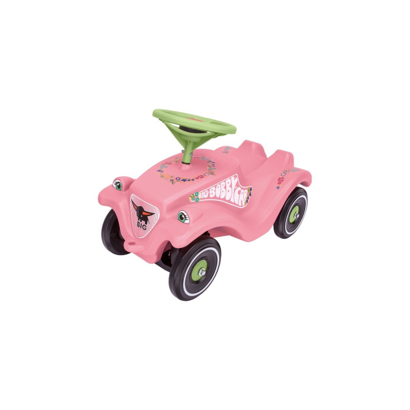 BIG Bobby-Car-Classic Flower, Rutscher(rosa/hellgrün)