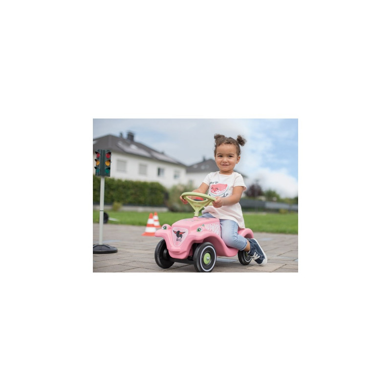 BIG Bobby-Car-Classic Flower, Rutscher(rosa/hellgrün)