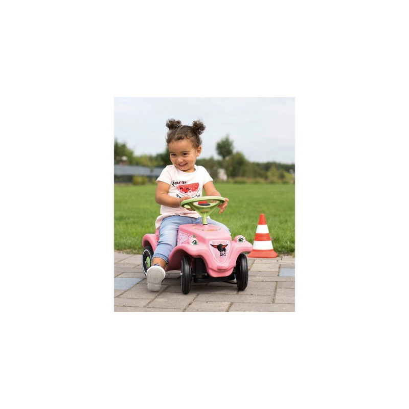 BIG Bobby-Car-Classic Flower, Rutscher(rosa/hellgrün)