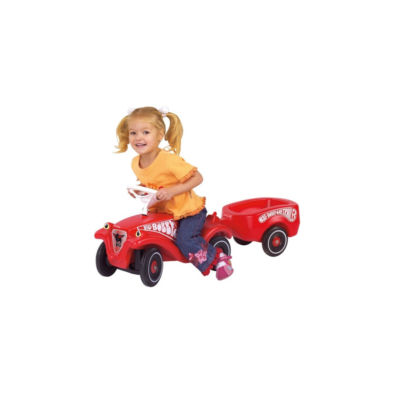 BIG Bobby-Car Trailer, Kinderfahrzeug(rot/schwarz)