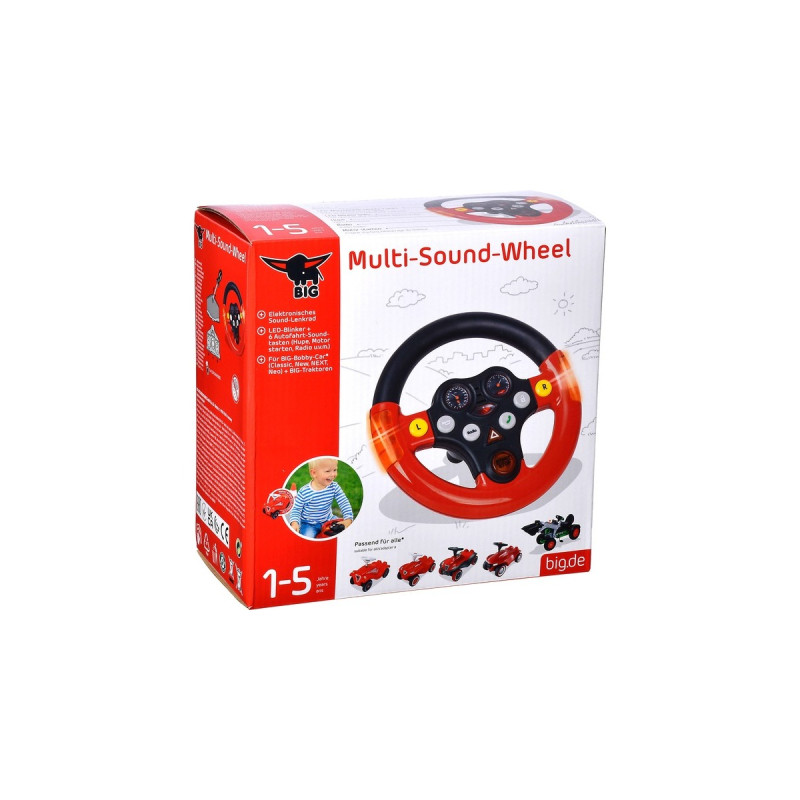 BIG Lenkrad Multi-Sound-Wheel(rot/schwarz)