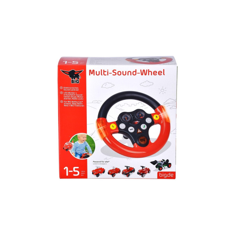 BIG Lenkrad Multi-Sound-Wheel(rot/schwarz)
