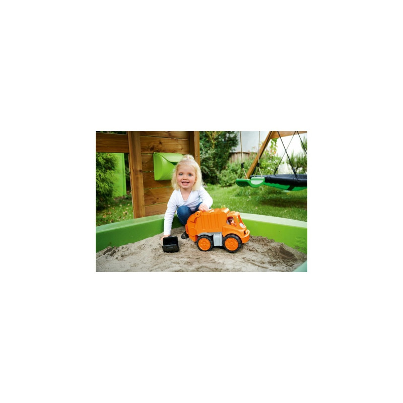 BIG Power-Worker Müllwagen + Figur, Spielfahrzeug(orange/grau)