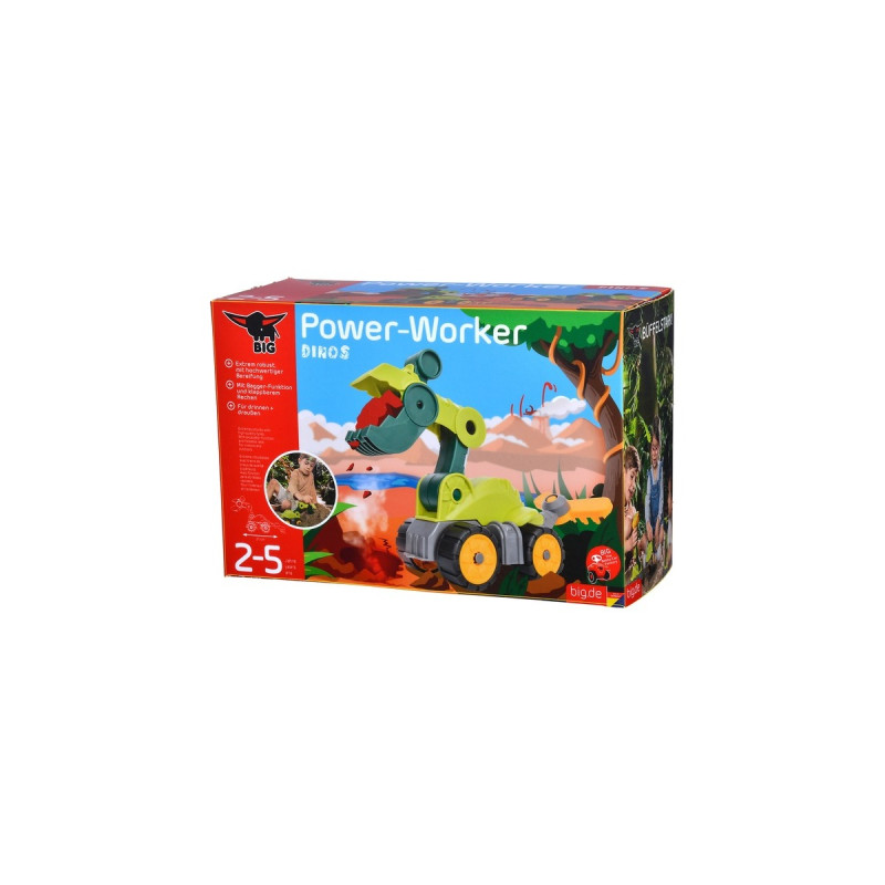 BIG Power-Worker Mini Dino T-Rex, Spielfahrzeug(grün)