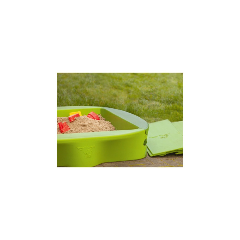 BIG Sandy + Hard-Cover, Sandkasten(dunkelgrün/hellgrün)