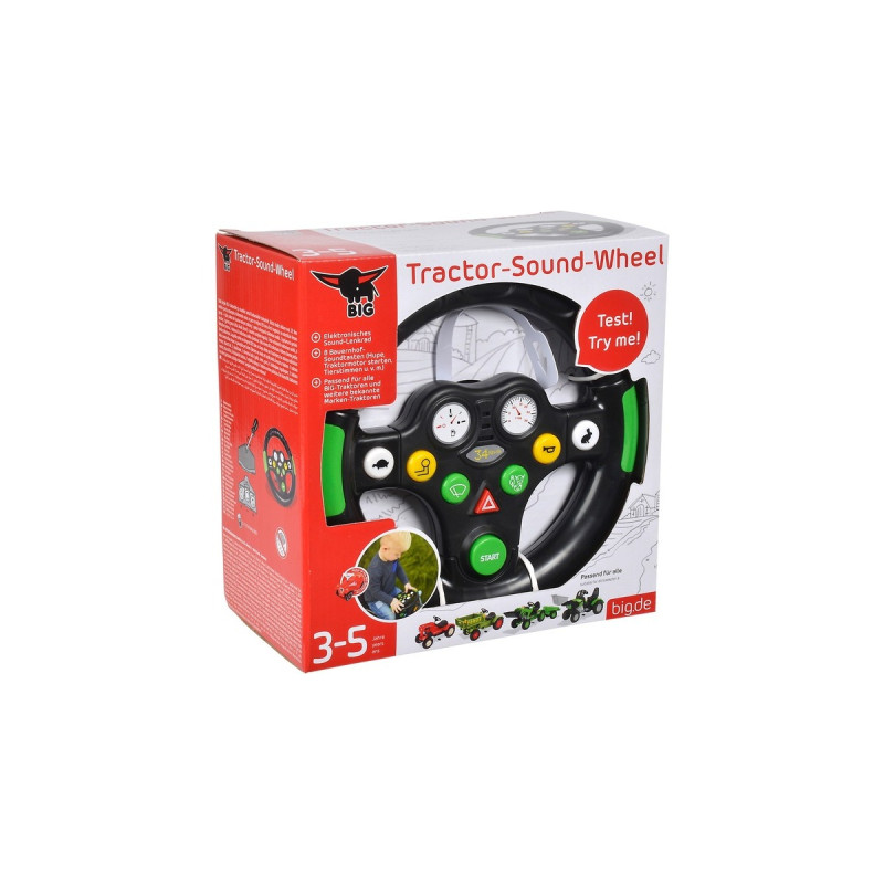 BIG Tractor-Sound-Wheel, Räder-Set(schwarz)