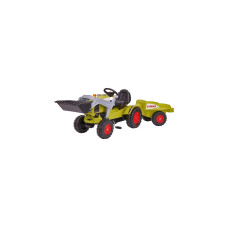 BIG Traktor CLAAS Celtis mit Anhänger , Kinderfahrzeug(hellgrün)