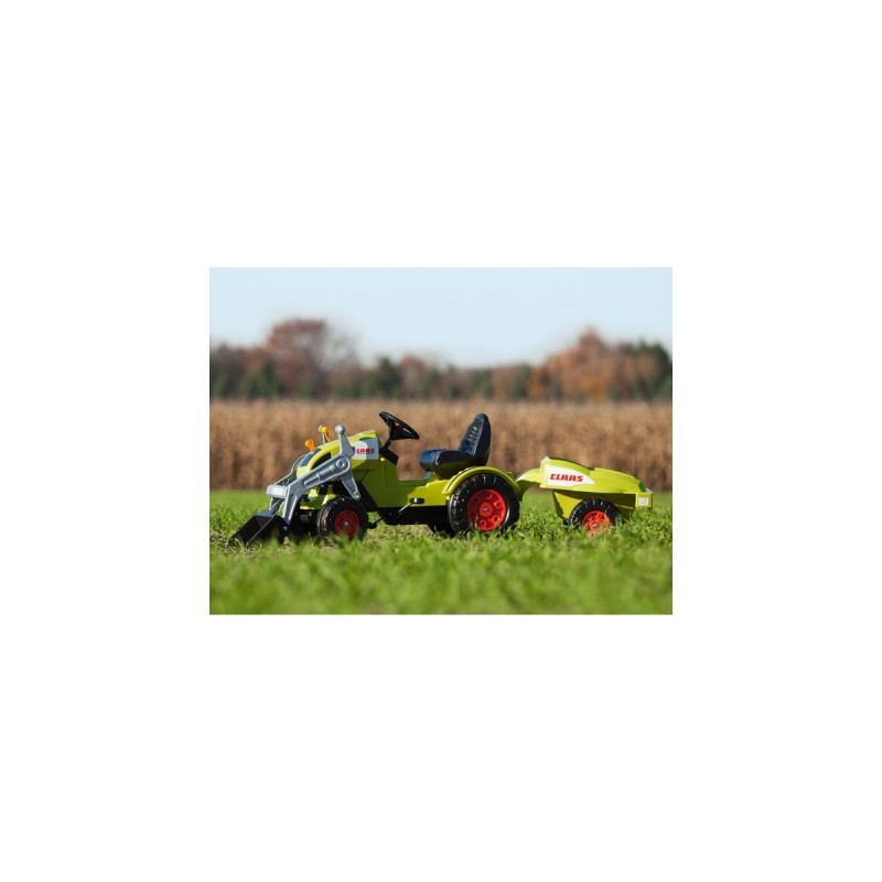 BIG Traktor CLAAS Celtis mit Anhänger , Kinderfahrzeug(hellgrün)