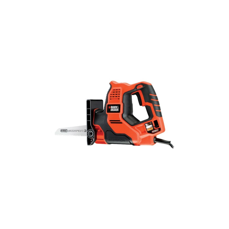 BLACK+DECKER 3-in-1 Autoselect Universalsäge Scorpion RS890K, Stichsäge(orange, Koffer, 500 Watt)