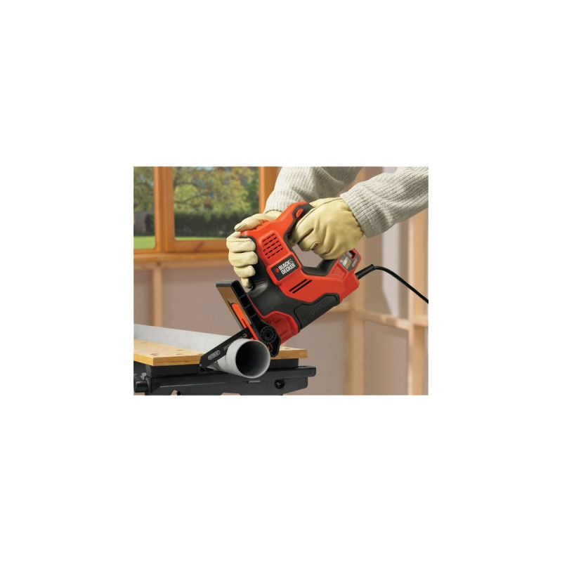 BLACK+DECKER 3-in-1 Autoselect Universalsäge Scorpion RS890K, Stichsäge(orange, Koffer, 500 Watt)