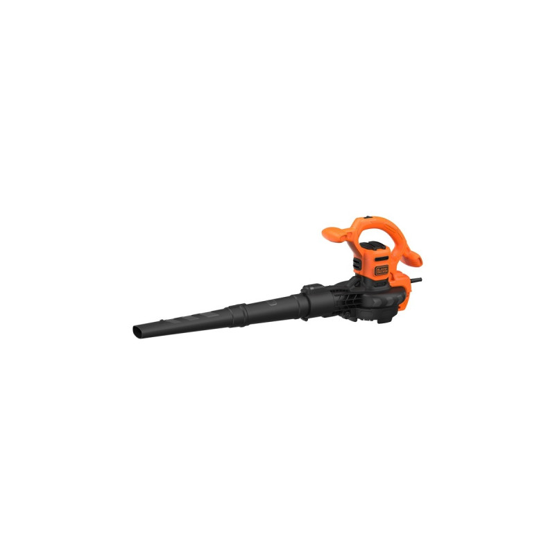 BLACK+DECKER 3-in-1 Elektro-Laubsauger BEBLV260-QS, Laubsauger/Laubbläser(schwarz/orange, 2.600 Watt)